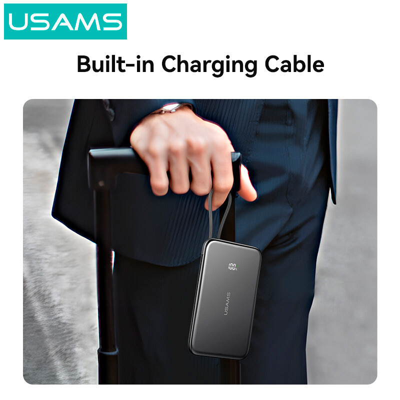 پاور بانک فست شارژ یوسامز CD227 PD 20W ظرفیت 5000 میلی آمپر ساعت