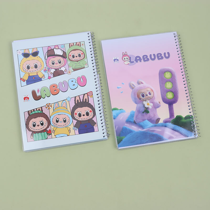 دفتر سیمی 80 برگ طرح لبوبو نهال آلما کد 7826