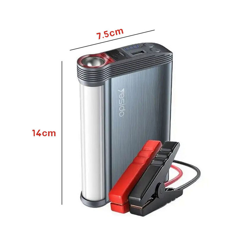 جامپ استارتر و پاور بانک یسیدو YP36 6W ظرفیت 10000 میلی آمپر ساعت