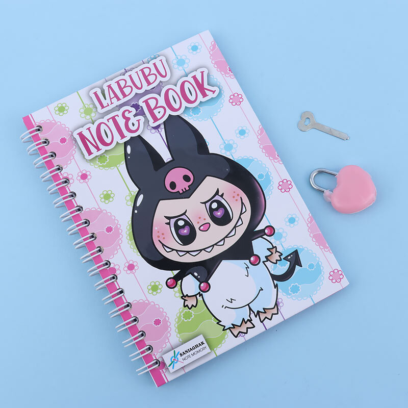 دفتر خاطرات سیمی 30 برگ طرح لبوبو