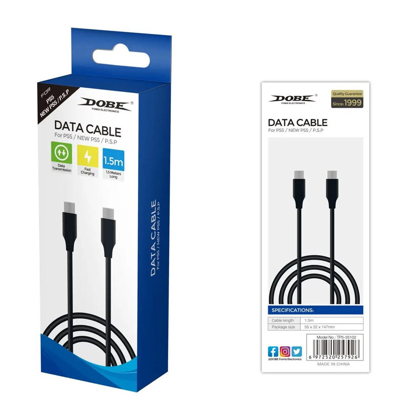 کابل تبدیل Dobe TP5-35102 PS5 Type-C to Type-C 1.5m