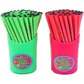 مداد مشکی آریا Fluorescent 3008 بسته 72 عددی