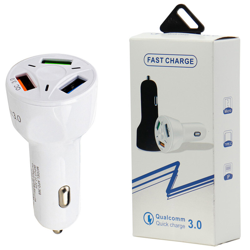 شارژر فندکی فست شارژ APD-369 2.4A QC3