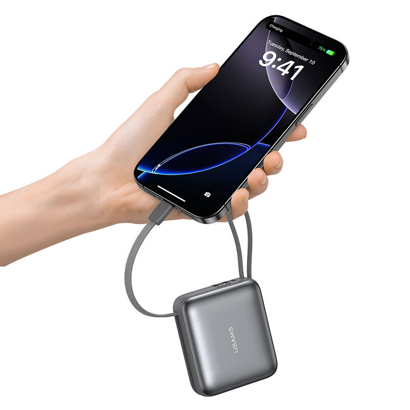 پاور بانک فست شارژ یوسامز CD240 QC3.0 PD 20W ظرفیت 10000 میلی آمپر ساعت