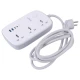 چند راهی 3 خانه ارت دار الدینیو SC6 با کابل 2 متری + شارژر USB و Type-C