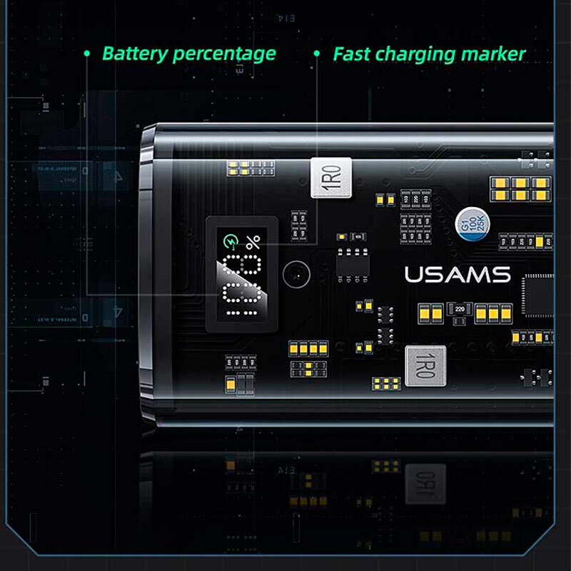 پاور بانک فست شارژ یوسامز US-CD189 QC3.0 PD 20W ظرفیت 9000 میلی آمپر ساعت