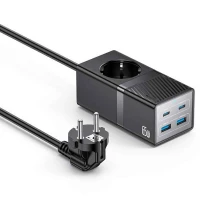 چند راهی 1 خانه برق یسیدو Yesido MC36 با کابل 1.5 متری + شارژر USB و Type-C