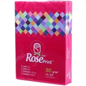کاغذ A4 رز پرینت سرخابی 80 گرم بسته 500 عددی