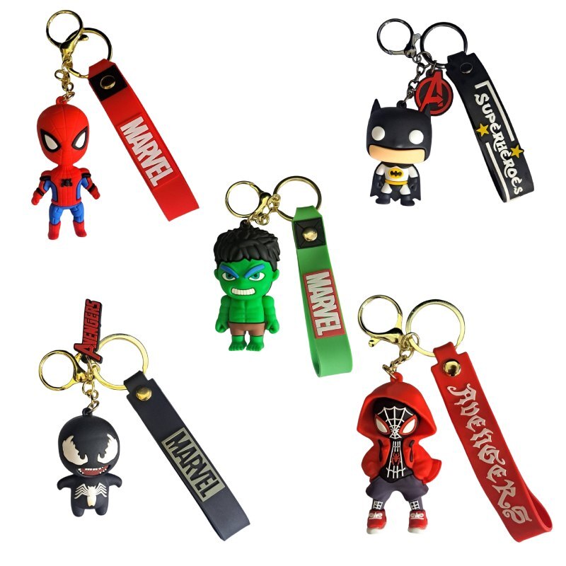 جاکلیدی سیلیکونی طرح Marvel Avengers بسته 5 عددی