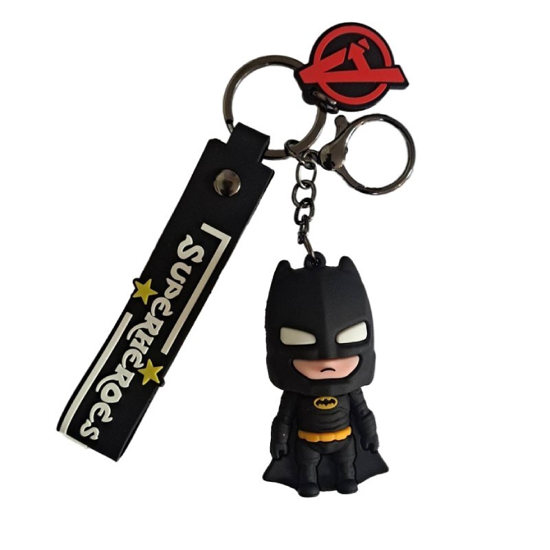 جاکلیدی سیلیکونی طرح SuperHeroes بسته 4 عددی