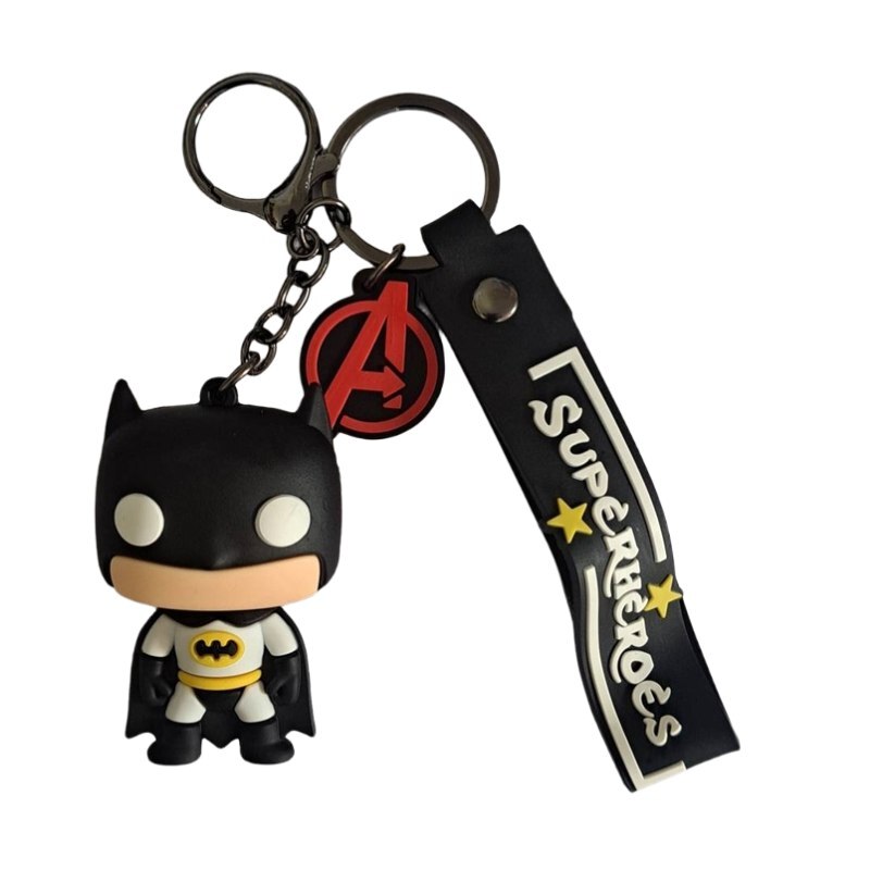 جاکلیدی سیلیکونی طرح SuperHeroes بسته 4 عددی