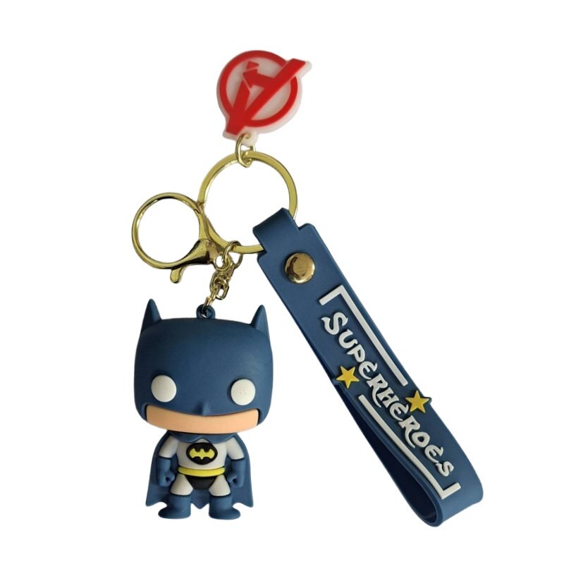 جاکلیدی سیلیکونی طرح SuperHeroes بسته 4 عددی