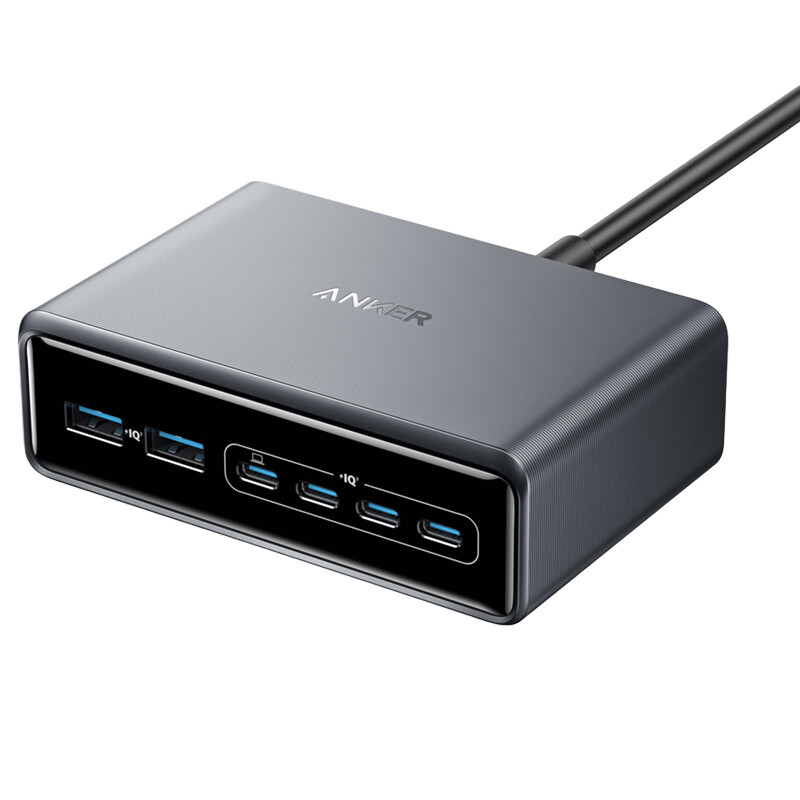 شارژر رومیزی فست شارژ 6 پورت Anker Prime A2683 GaN PD 100W