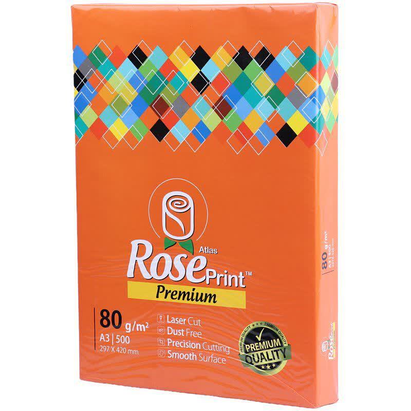 کاغذ A3 رز پرینت 80 گرم بسته 500 عددی
