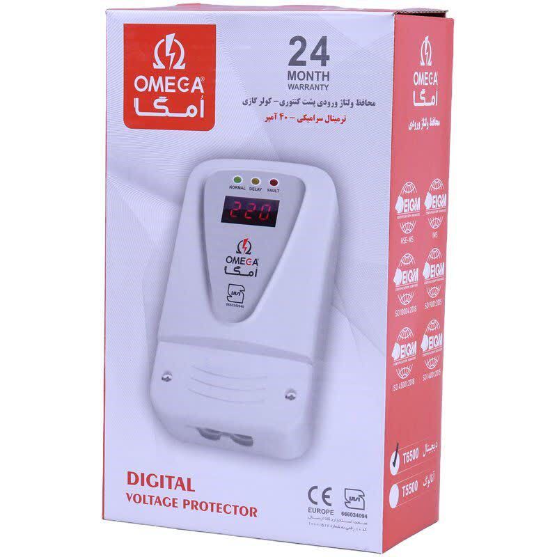 محافظ ولتاژ ورودی دیجیتال 40 آمپر امگا T6500