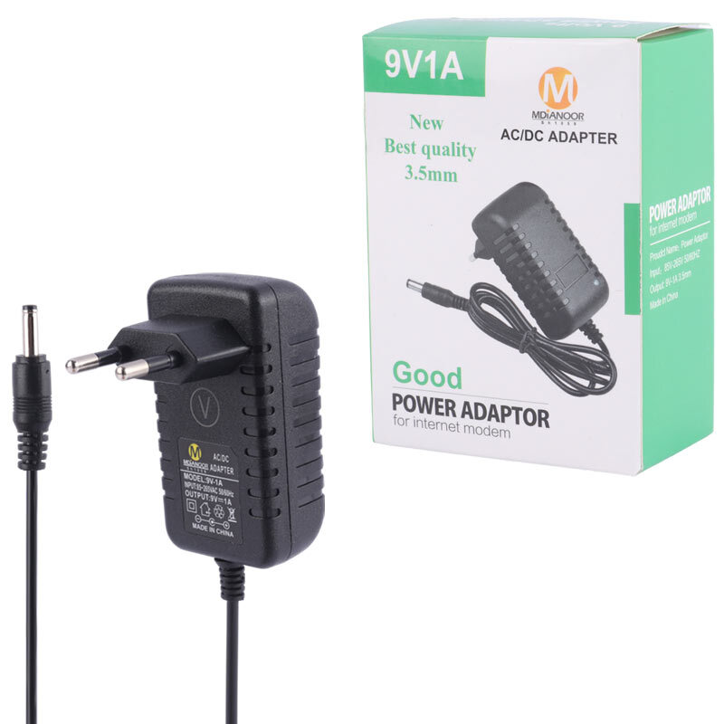 آداپتور برق Mdianoor SH1059 9V 1A فیش ریز