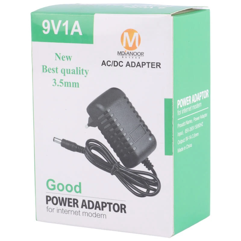 آداپتور برق Mdianoor SH1059 9V 1A فیش ریز