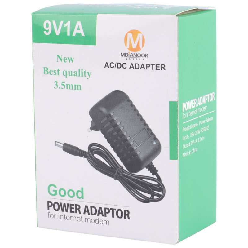 آداپتور برق Mdianoor SH1059 9V 1A فیش ریز