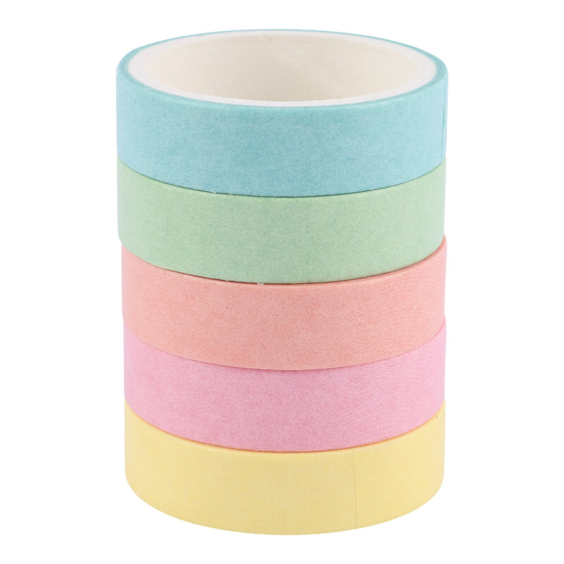 چسب واشی 1 سانتی متر رنگی XM-HZ01 بسته 5 عددی