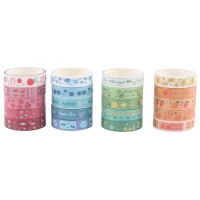 چسب واشی 1 سانتی متر طرح فانتزی XM-HZ01 بسته 5 عددی