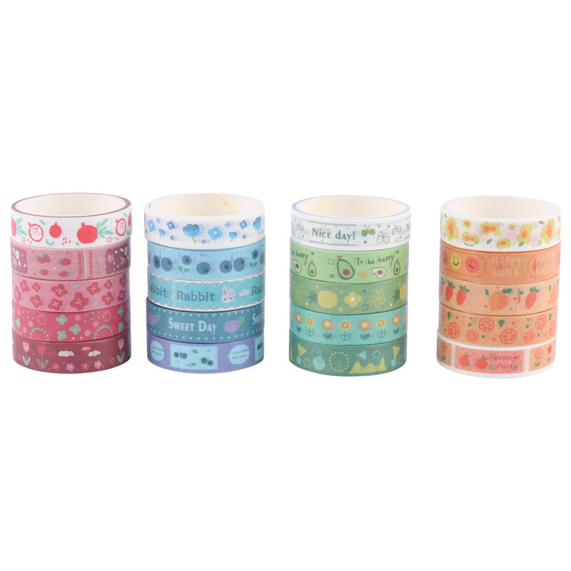 چسب واشی 1 سانتی متر طرح فانتزی XM-HZ01 بسته 5 عددی