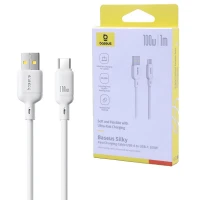 کابل تایپ سی فست شارژ 100 وات باسئوس Silky P10377703113 طول 1 متر