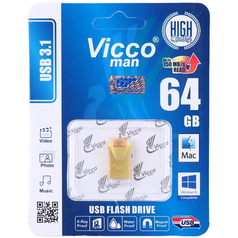 فلش 64 گیگ ویکومن Vicco Man VC300 USB3.2