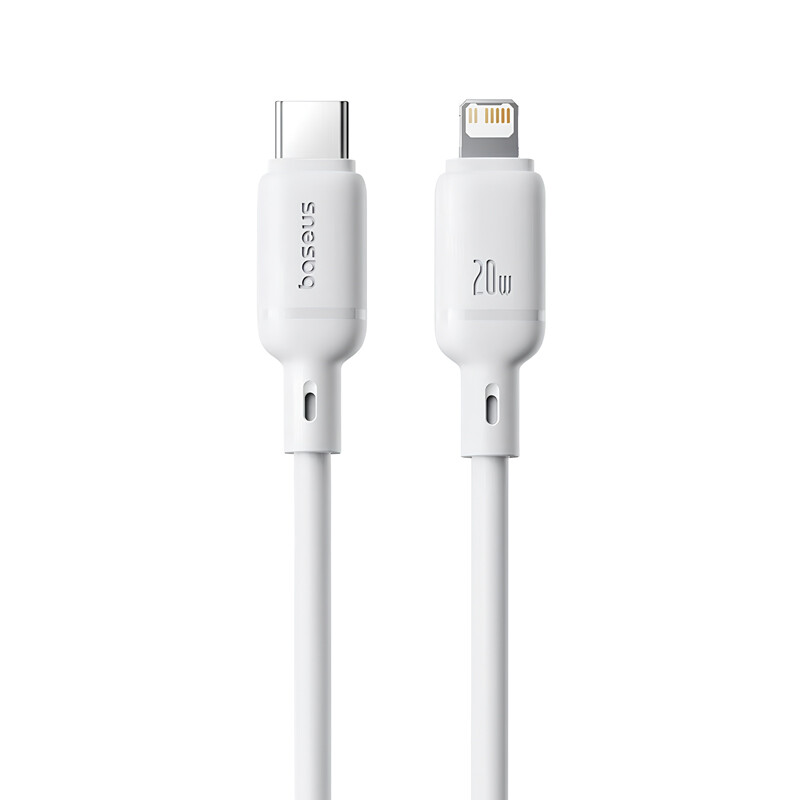 کابل تایپ سی به لایتنینگ فست شارژ 20 وات باسئوس Silky CB000116 P10377700113 طول 1متر