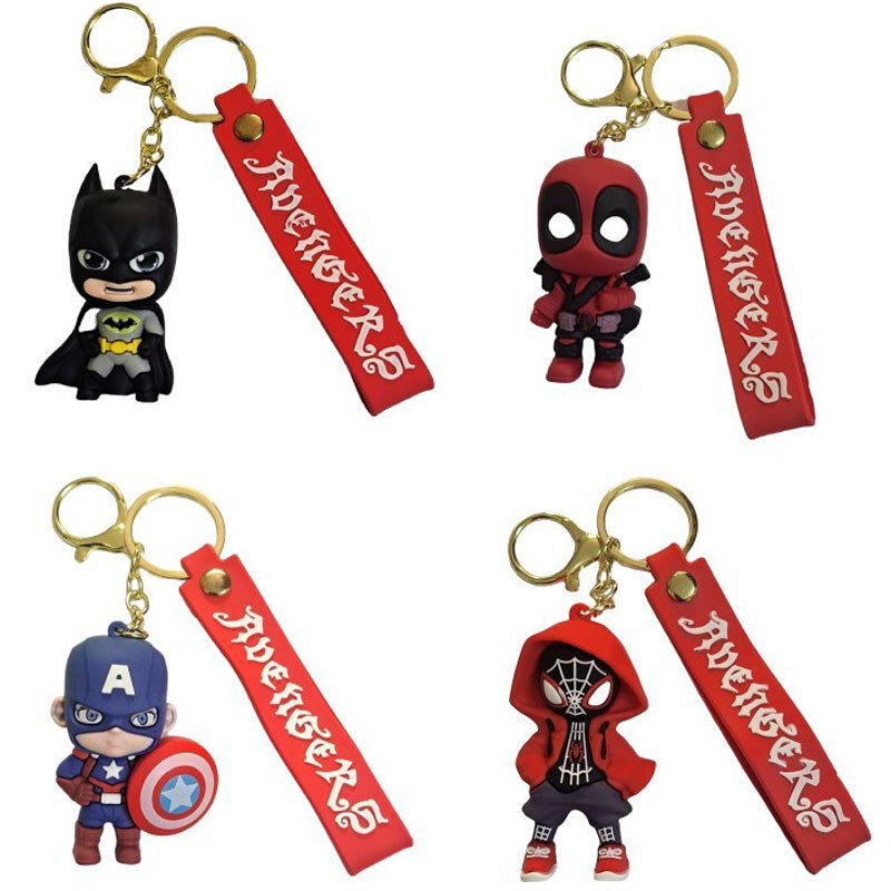 جاکلیدی سیلیکونی طرح Hero Avengers بسته 4 عددی