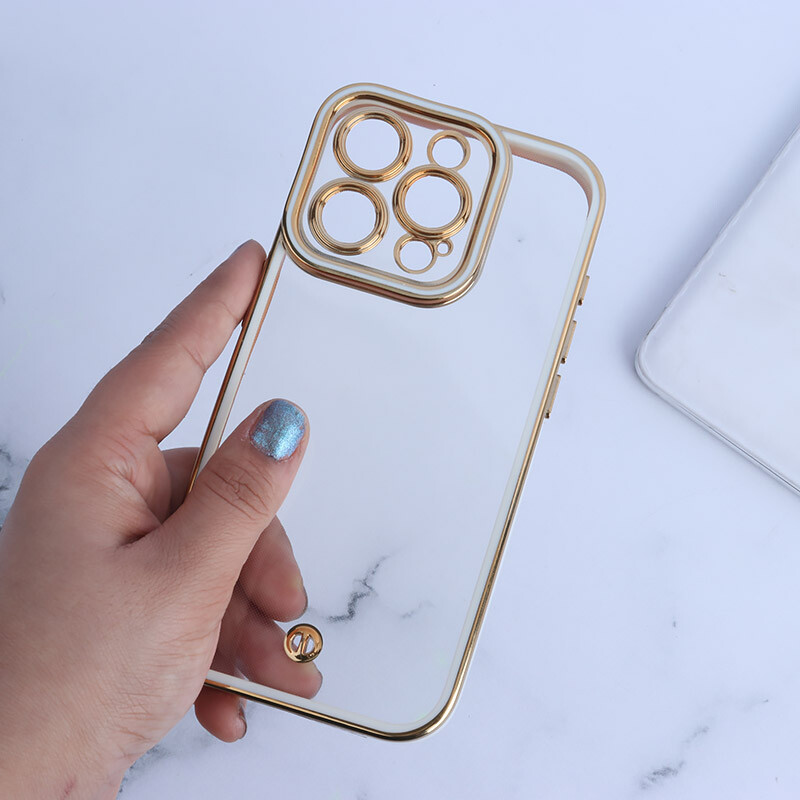 قاب Space آیفون iPhone 15 Pro دور رنگی محافظ لنزدار