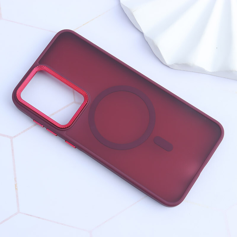 قاب PC مگ سیف سامسونگ Galaxy A36 پشت مات محافظ لنز متال