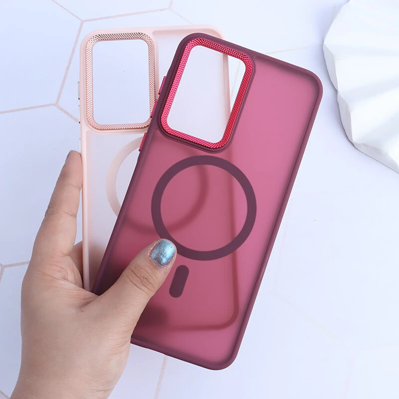قاب PC مگ سیف سامسونگ Galaxy A36 پشت مات محافظ لنز متال