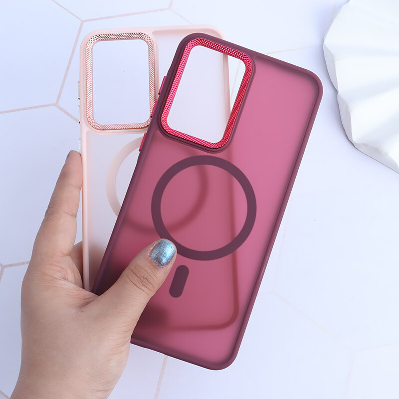 قاب PC مگ سیف سامسونگ Galaxy A36 پشت مات محافظ لنز متال