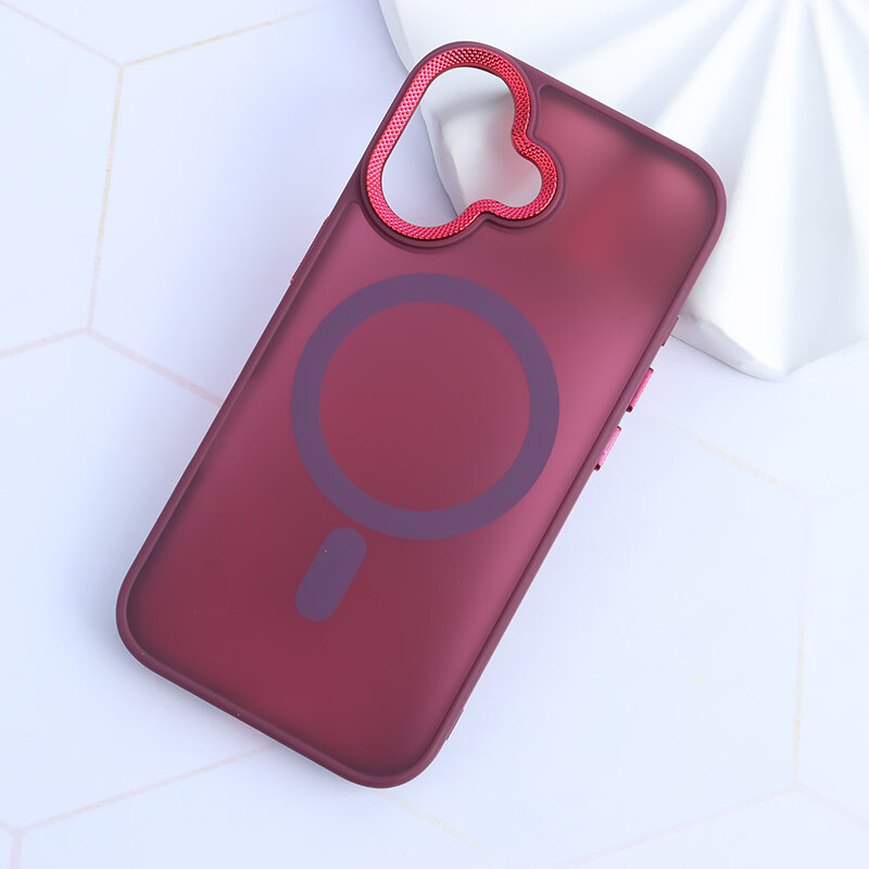 قاب PC مگ سیف آیفون iPhone 16 پشت مات محافظ لنز متال