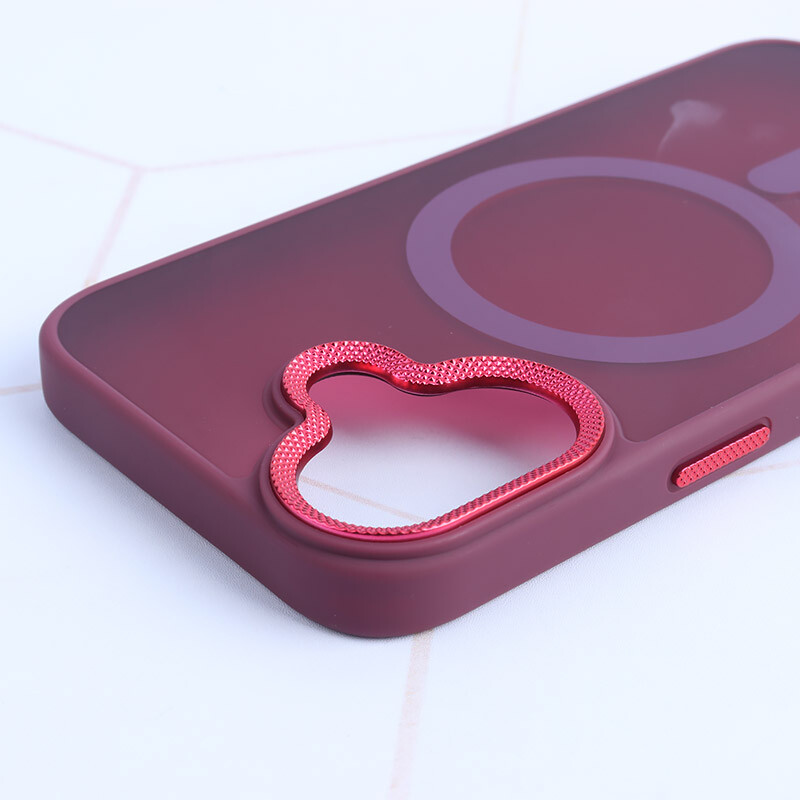 قاب PC مگ سیف آیفون iPhone 16 پشت مات محافظ لنز متال