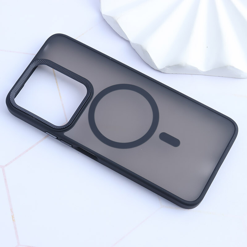 قاب PC مگ سیف شیائومی Redmi 13 4G / Redmi 13 5G پشت مات محافظ لنز متال