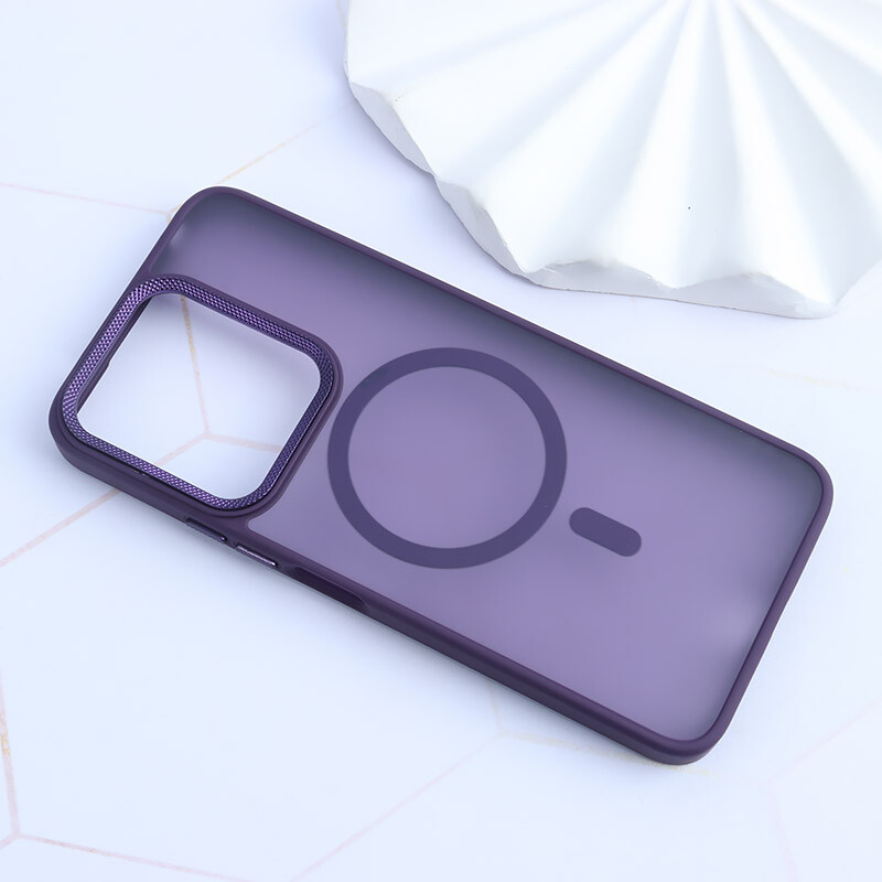 قاب PC مگ سیف شیائومی Redmi 13 4G / Redmi 13 5G پشت مات محافظ لنز متال