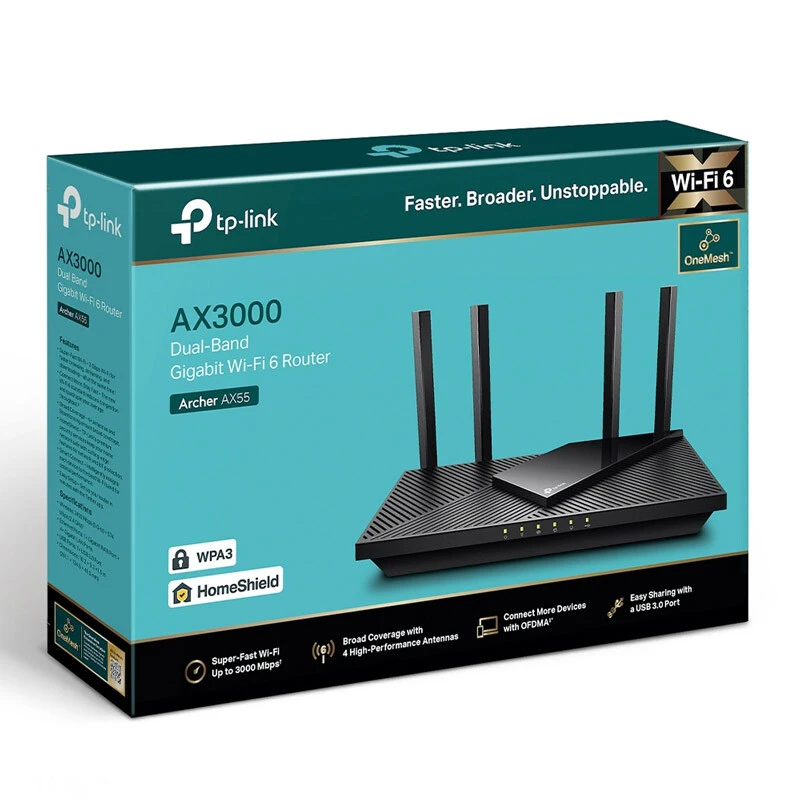 روتر بی سیم تی پی لینک AX3000 Archer AX55