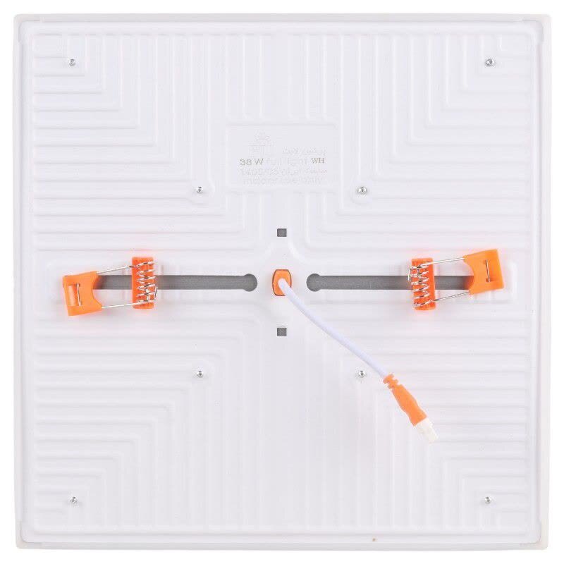 پنل تمام نور توکار مربع 38 وات فنر متغیر پرشین لایت ایران