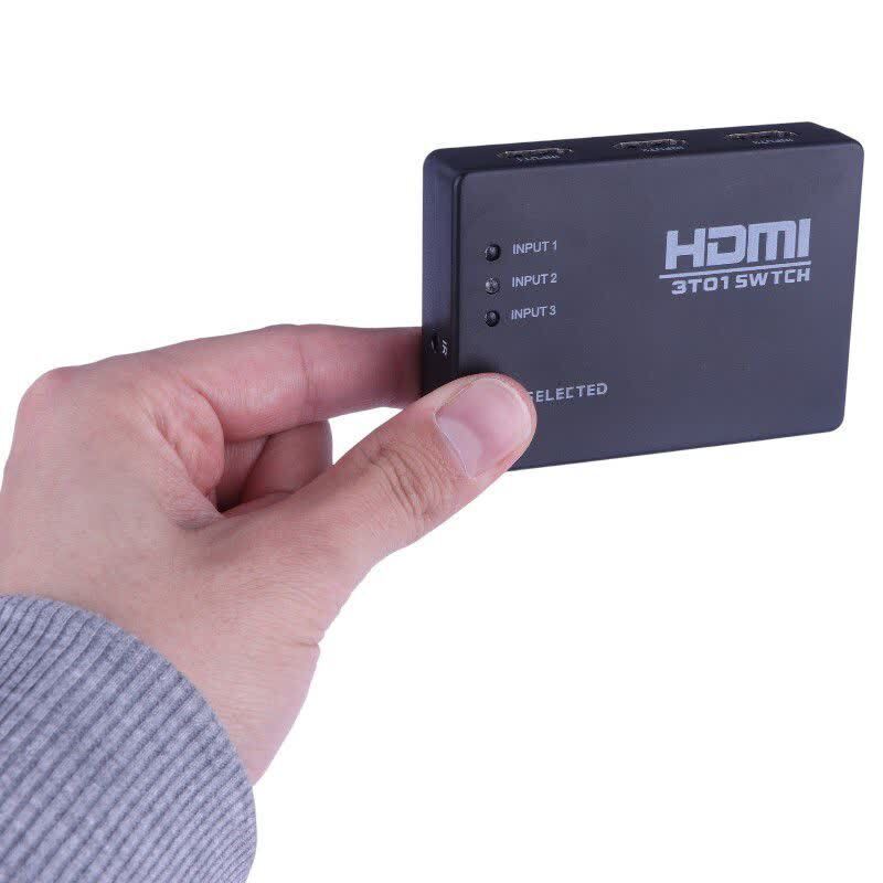 سوییچ 3 پورت HDMI دیتا لایف ST01 + ریموت کنترل