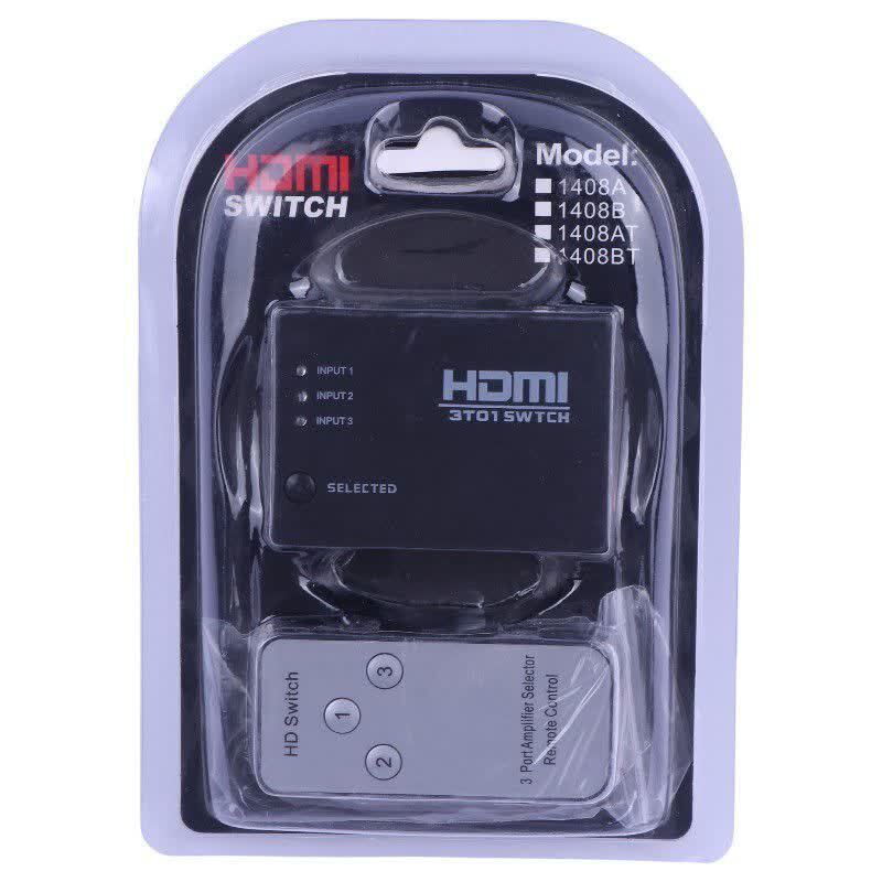 سوییچ 3 پورت HDMI دیتا لایف ST01 + ریموت کنترل
