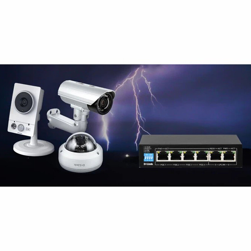 سوییچ 6 پورت POE دی لینک DGS-F1006P-E