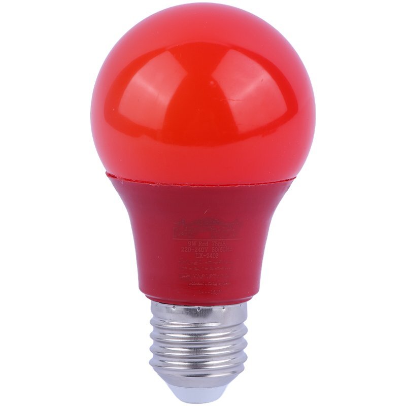 لامپ ال ای دی حبابی رنگی 9 وات پارس سهیل پایه E27