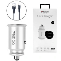 شارژر فندکی 12 وات یسیدو Y29 + کابل میکرو یو اس بی