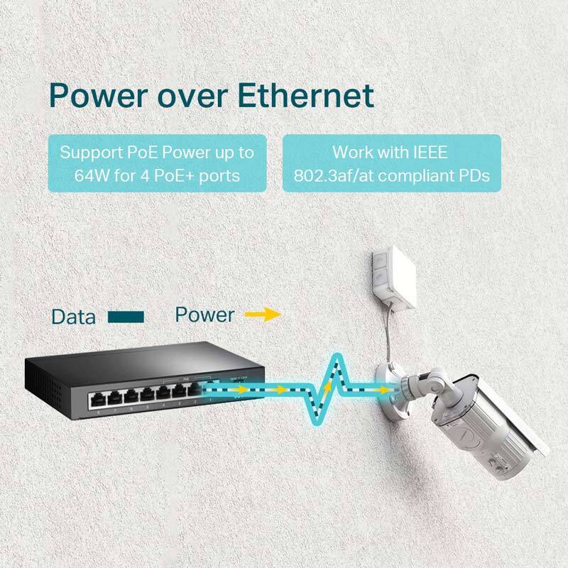 سوییچ 8 پورت POE تی پی لینک TL-SG1008P