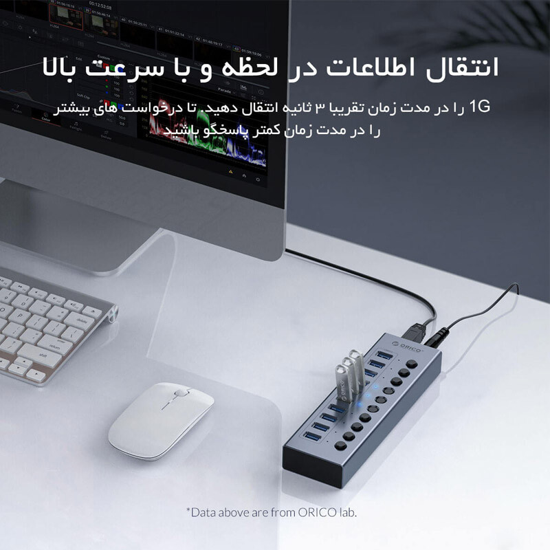 هاب 13 پورت USB3.0 اوریکو BT2U3-13AB