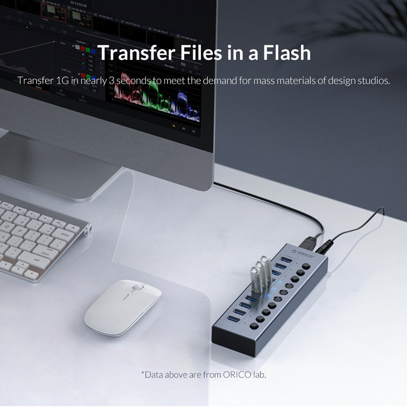 هاب 10 پورت USB3.0 اوریکو BT2U3-10AB