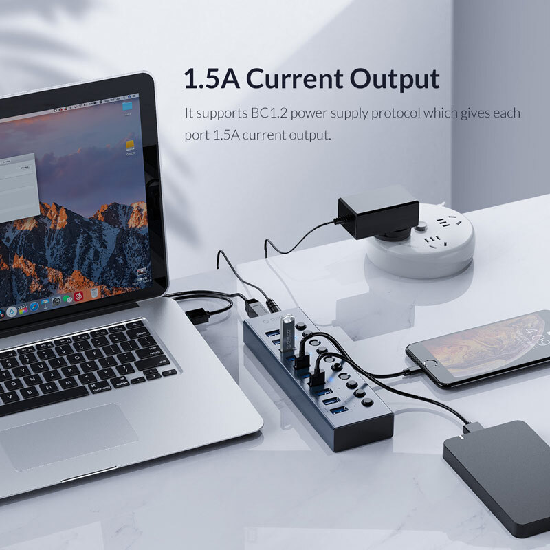 هاب 10 پورت USB3.0 اوریکو BT2U3-10AB