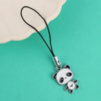 آویز فلش و موبایل طرح پاندا فلزی