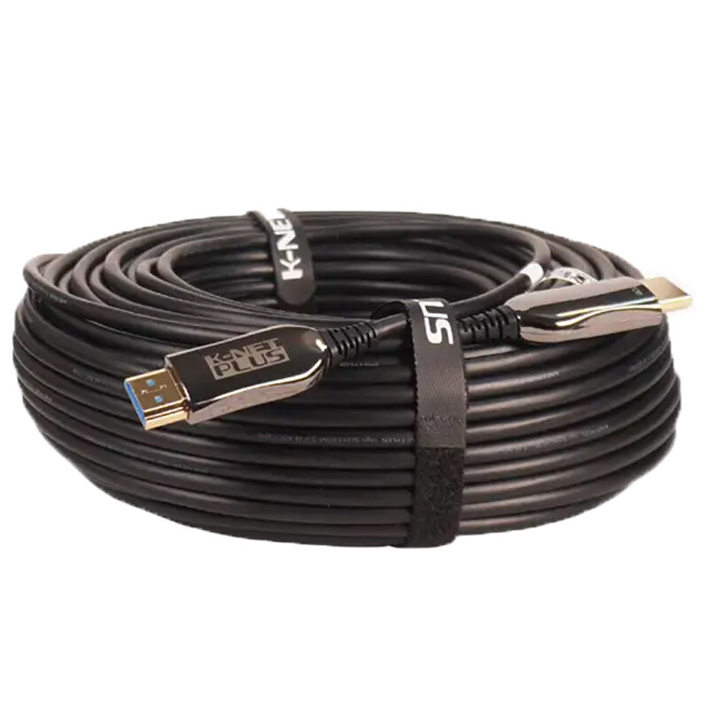 کابل HDMI 4K فیبر نوری کی نت پلاس KP-A146 طول 40 متر